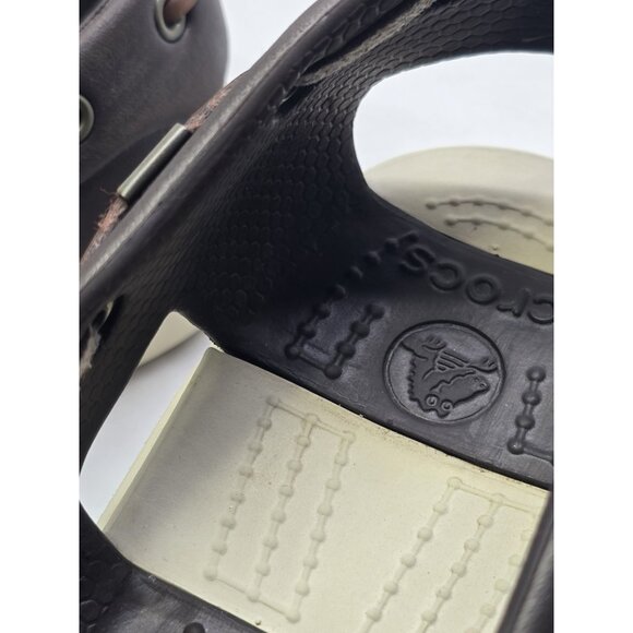 Crocs Women’s Beach Line Boat Shoes Size 8 Brown Lightweight Loafer - Picture 11 of 14